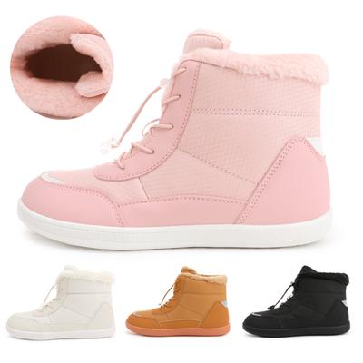 Fashion Winter Barefoot Boots Women Winter Snow Boots For WomenPlush Warm Ankle Shoes Non-slip Outdoor Waterproof Hiking Shoes Plus Size