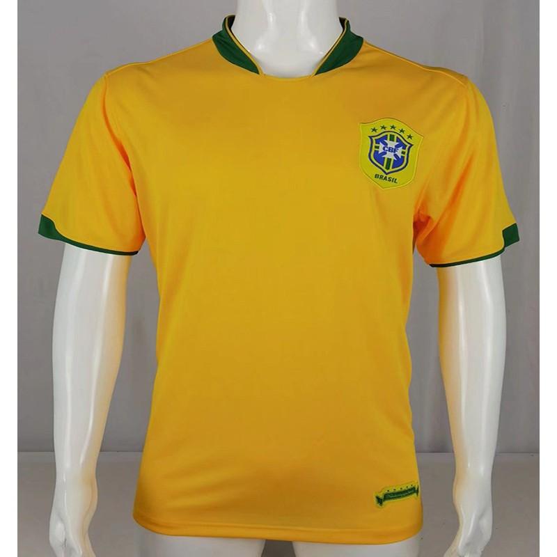 Retro Brazil National Team Soccer Jersey 1998 2002 Ronaldo 9 Vintage Football Shirt Unisex Adult Short Sleeve
