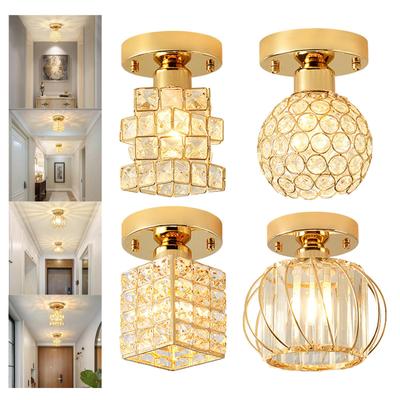 Mini Chandelier Ceiling Light Crystal Ceiling Light Close To Ceiling Lighting Fixture Ceiling Lamp for Corridor Aisle Lamp