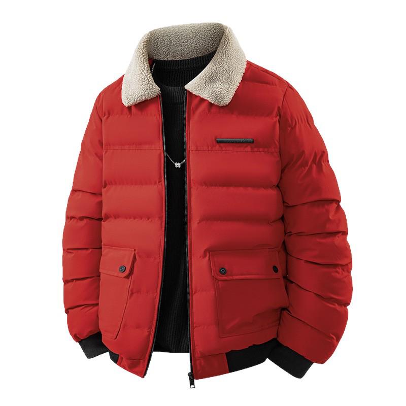 Winddichte Winterjacke für Herren aus Baumwolle mit warmem Pelzkragen – Jugendmode, trendiges Revers, vielseitiges Design