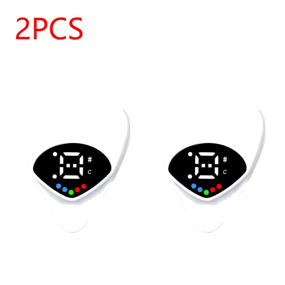 1-3PCS 2 In 1 Guitar Picks Tuner Acoustic Guitar Tuner Electric Guitar Tuner for Acoustic Electric Guitar Bass Mandolin
