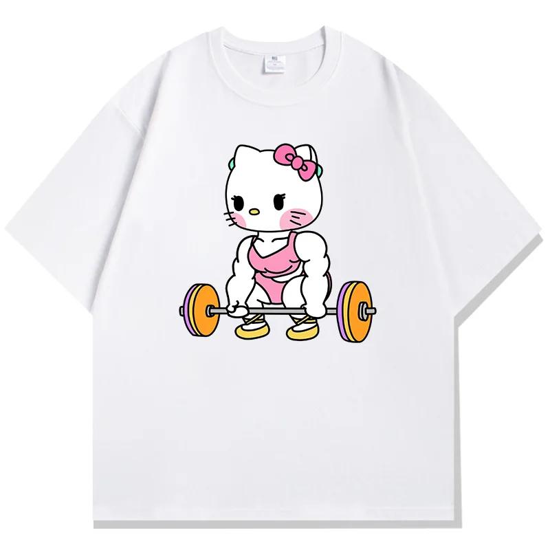 Cotton Breathable Childrens Tshirt Summer Pink Muscle Printed Parent Child Wear Unisexs and Womens Short Sleeves