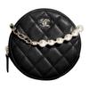 Sheepskin One Shoulder Handbag, Crossbody Bag Women's Black AP2580-B07531-94305