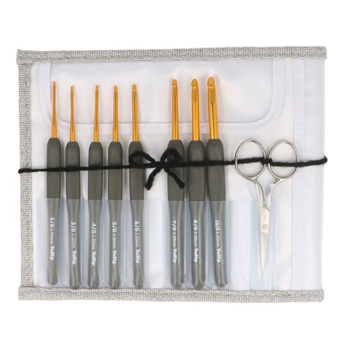 Tulip ETIMO Patterned Crochet Hook Set, Royal Silver TES-001