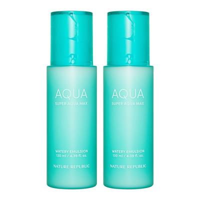 Emulsione idratante Super Aqua Max, 130 ml, 2 unità
