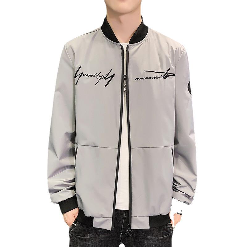 Men's Korean Style Spring/Autumn Trendy Baseball Jacket - New Arrival Sports Casual Thin Jacket