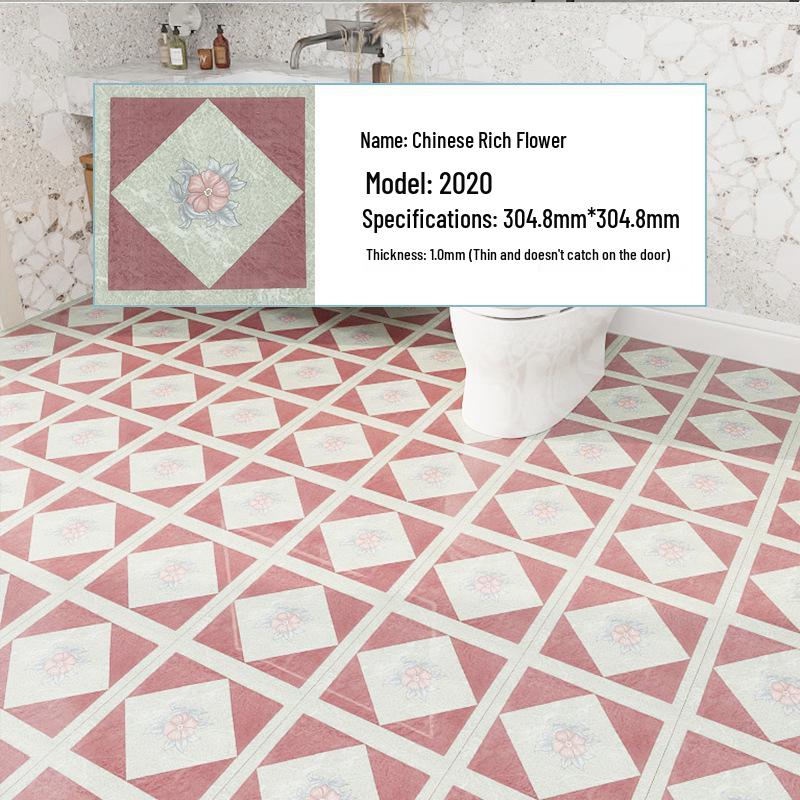 PVC Self-Adhesive Waterproof Stone Plastic Floor Sticker for Bathroom and Kitchen