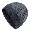 Unisex High Hat Quality Winter Add Fur Lined Cap Stylish Wool Beanie Hat For Men Women Warm Thick Outdoor Knitted Hat