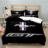 3PCS Mustang Bedding Set Printed Duvet Cover Closure Includes 1 Duvet Cover & 2 Pillowcases for All Seasons Bedroom Decor