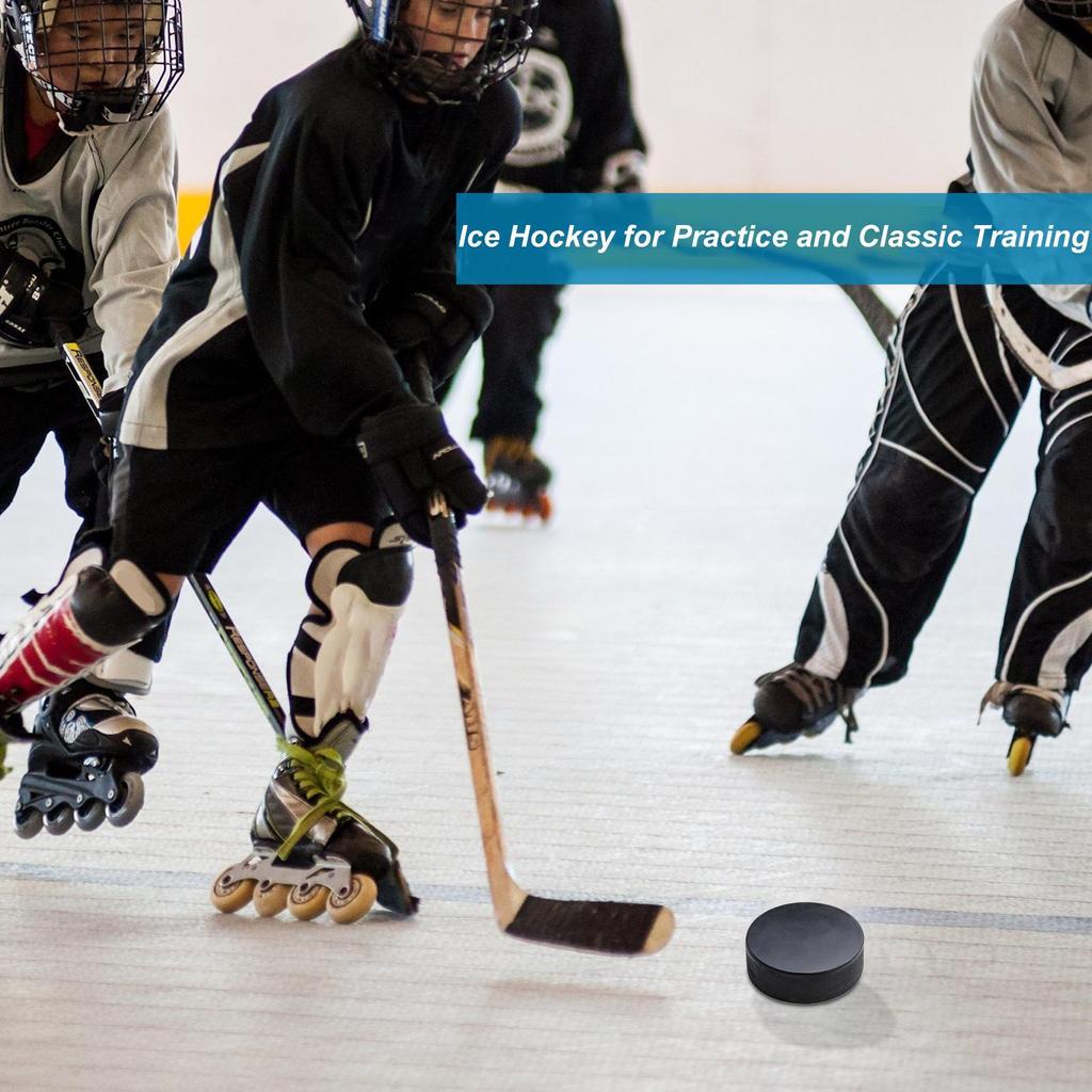 Street Hockey Puck Roller Ice Hockey Official Regulation Size 4X Diameter 3-inch Thickness 1-inch Training Equipment Indoor