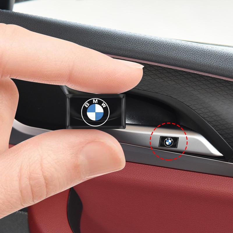 2/5/10Pcs Carbon Fiber Steering Wheel Car Logo Emblem 3D Stickers For BMW M X5 X6 E90 E92 E93 F20 F21 F30 F31 F32 E60 E46 POWER