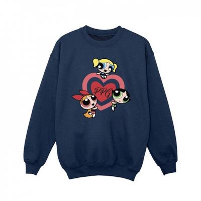 The Powerpuff Girls Girls Double Heart Sweatshirt