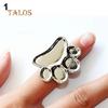 Women's Mini Finger Nail Art Palette Decor Footprint Free Hand Manicure Open Ring