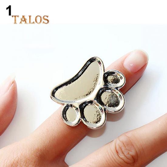 Women's Mini Finger Nail Art Palette Decor Footprint Free Hand Manicure Open Ring