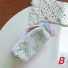 Light Colored Floral Storage Bag Cute Cotton Toiletry Bag Student Stationery Floral Pencil Case Sweet Beauty Style Storage Bag