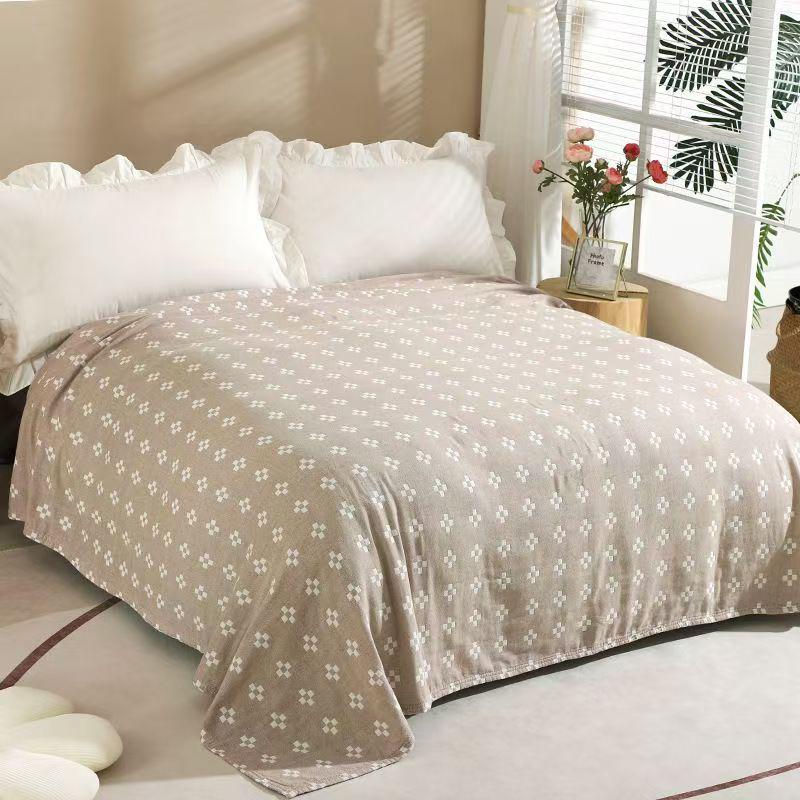 Five-Layer Pure Cotton Gauze Towel Blanket - Lightweight Summer Cover for Adults