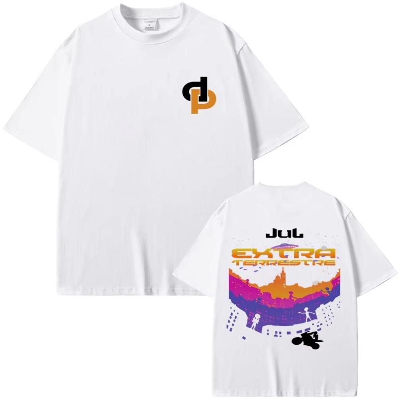 

France Rapper Jul 2025 Merch T-shirts Men Women Fashion Trend Short Sleeve T-shirt Men s Hip Hop T Shirts Streetwear M