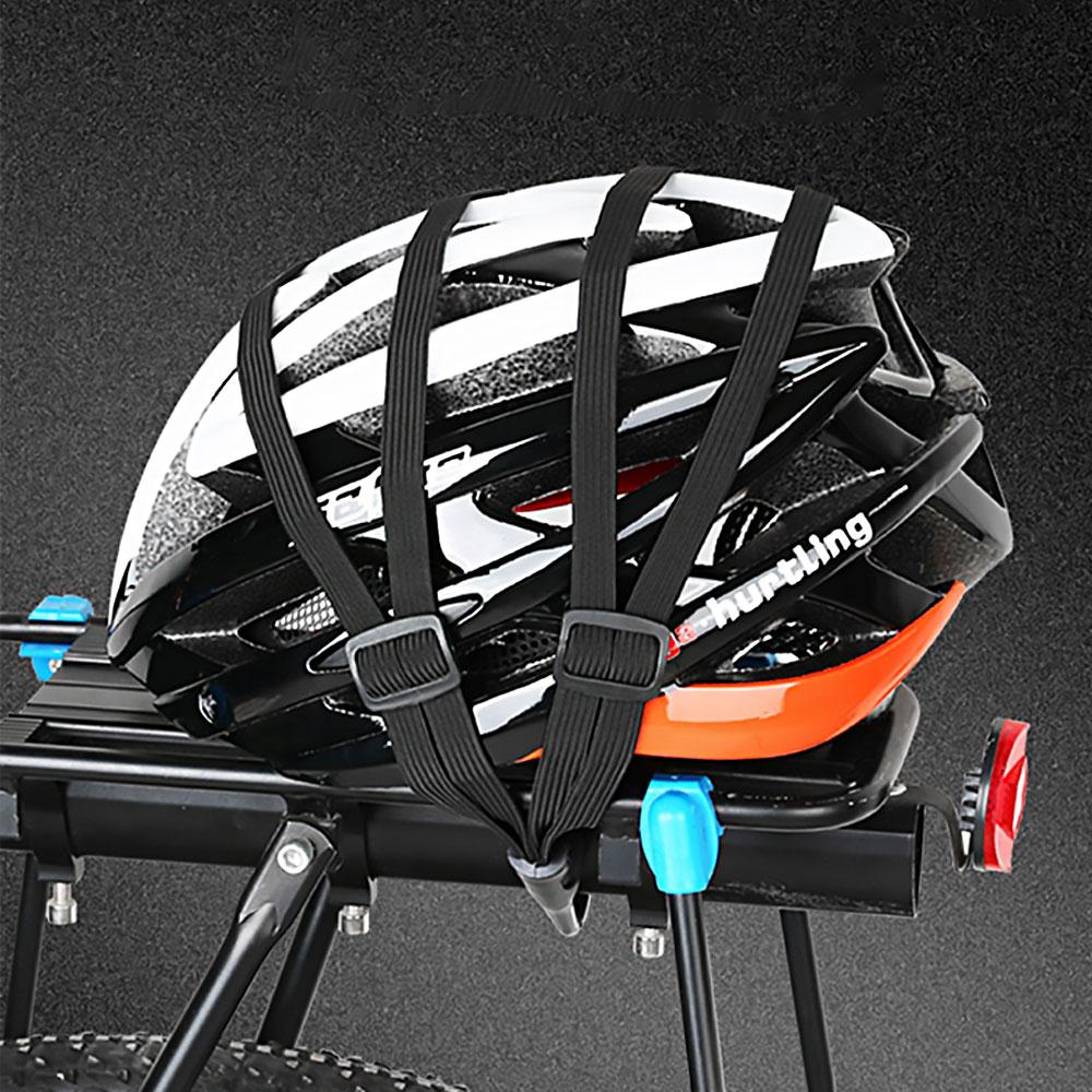 Helmet Rope Highly Elastic Luggage Binding Cord Motorcycles Strength Retractable Helmet Luggage Elastic Rope Strap with 2 Hooks