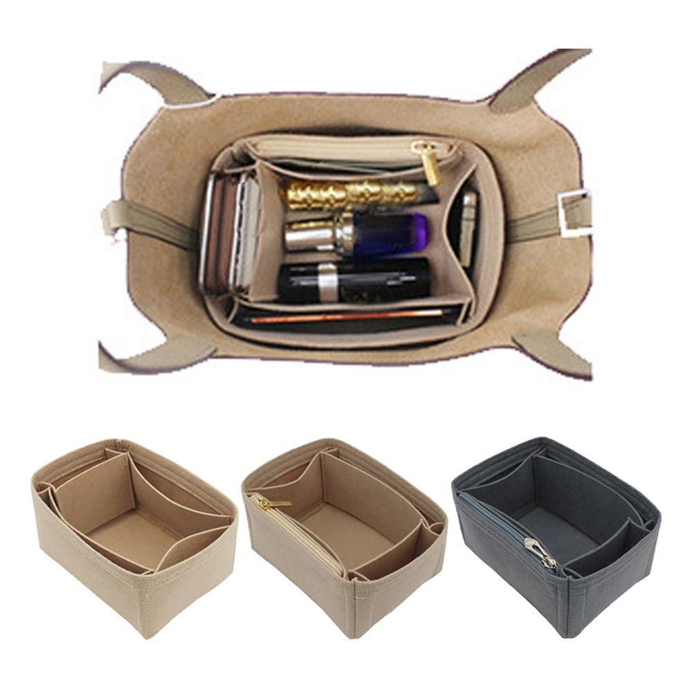 Filz Handtaschen Einlage Tasche Große Kapazität Tasche Stütze Geldbörse Liner Aufbewahrung Organisation Mehrere Taschen für Picotin Lock 18/22/26