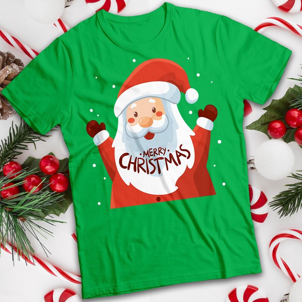 

Забавная мужская и женская рождественская футболка с Санта-Клаусом #MC S