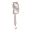 Hair Detangler Brush Plastic Lightweight Portable Curved Detangling Hair Brush for Adults and Kids
