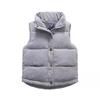 Kids Padded Vest Boys Girls Corduroy Winter Outerwear Thick Cotton Lined Sleeveless Jacket Toddlers 3-8Y