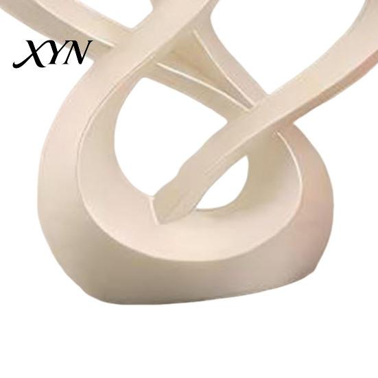 Couples Gift Decoration Intertwined Hearts Figurine, 3D Printed Love Statue, Table Eternal Togetherness Centerpiece Sculpture for Living Room Wedding