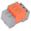 3P Surge Protector 35MM DIN Rail Mount Photovoltaic Surge Protective Device Low Voltage Arrester for