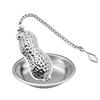 New Stainless Steel Tea Infuser Teapot/Heart/Bird/Frog/Tree/Star Shaped Mesh Strainer Coffee Herb Spice Diffuser With Dish Tray