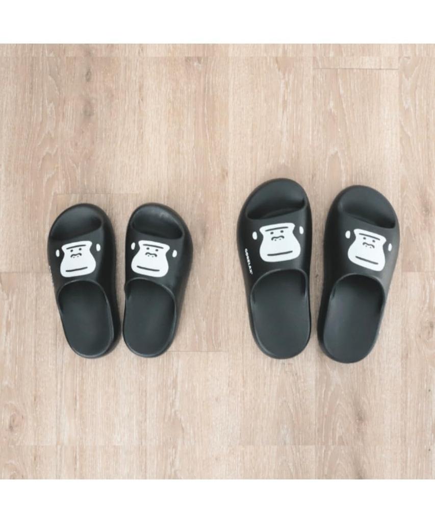 Kiefer Erschaffe Entspannende Weiche und Bequeme 25P45498 Mamoru-sans Badeschuhe, Schwarz, M,