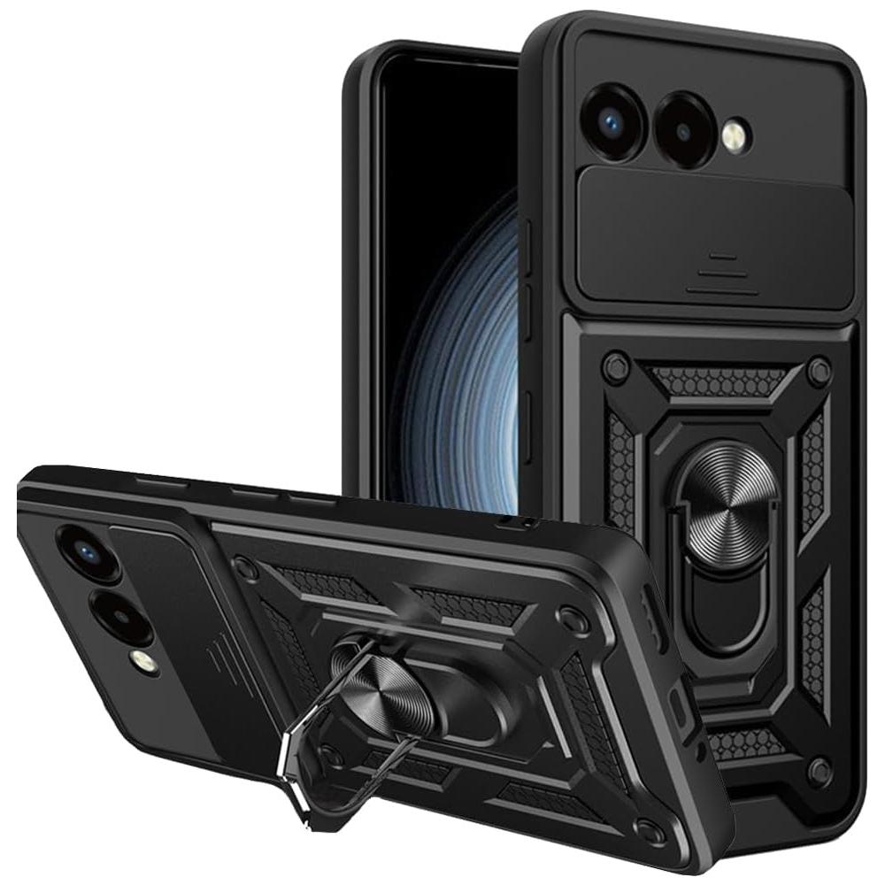 

Military Armor Case For T-Mobile Revvl 8 5G Cover Lens Protection Ring Stand Holder Coque Fundas T-Mobile Revvl 8