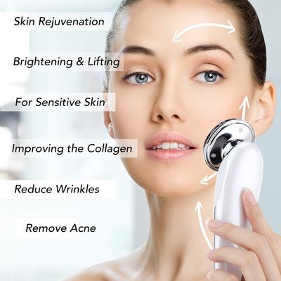 7 In 1 Facial Massager Mesotherapy Radiofrequency For Face Apparatus Radio Frequency EMS Skin Tightening Lifting Device LED Care