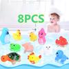 8 pezzi/lotto classici giocattoli da vasca da bagno impermeabili per baby shower per giochi d'acqua, giocattoli da nuoto
