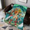 Game Cute Funny Art Cool W-Wakfu Blanket Warm Soft Plush Blanket Sofa Living Room Nap Home Bedroom Travel Gift Flannel Pet Hogar