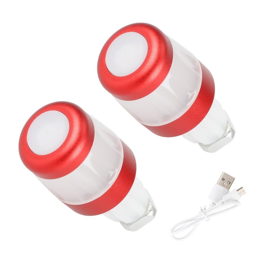 Waterproof Handlebar Grip Lights LED Lamp End-Plug Lights  Mountain Bikes