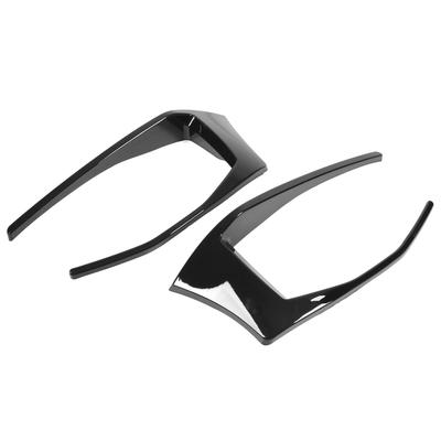 Pair Rear Bumper Spoiler Air Vent Cover Glossy Black Wind Knife Left Right Replacement for 7 GTD R400 2012‑2015