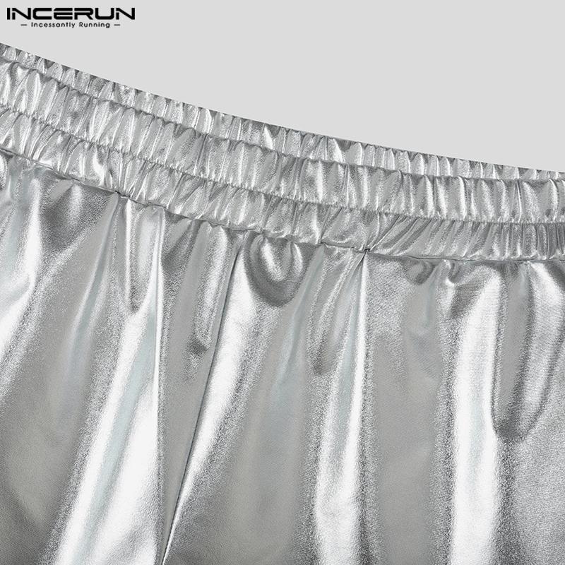 INCERUN Herren Damen Hotpants Elastischer Bund Glitzer Rückenausschnitt Partyhose