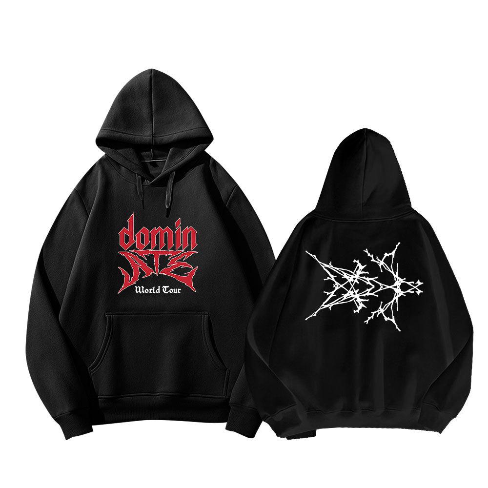 Stray Kids dominATE World Tour Hoodie Kpop Fan Merch Unisex Casual Pullover Sweatshirt Winter Warm Y2K Streetwear Fashion Clothing Tops