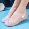 Scarpe da Passeggio per Torrente Estive con Fori da Donna Sandali Bassi Estivi da Spiaggia Ciabatte Gelatina Sandali da Spiaggia con Zeppa Fresche Ciabatte