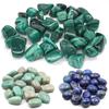 Mixed Gemstone Assortment: Raw Crystal Pebbles, Crushed Stone, Red Agate, Lapis Lazuli, Rose Quartz, Red Jasper, Amethyst.