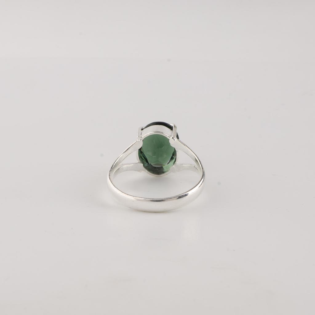 Green Tourmaline Gemstone 925 Sterling Silver Women Jewelry Handmade Pretty Ring For Anniversary Gift RR-75-14