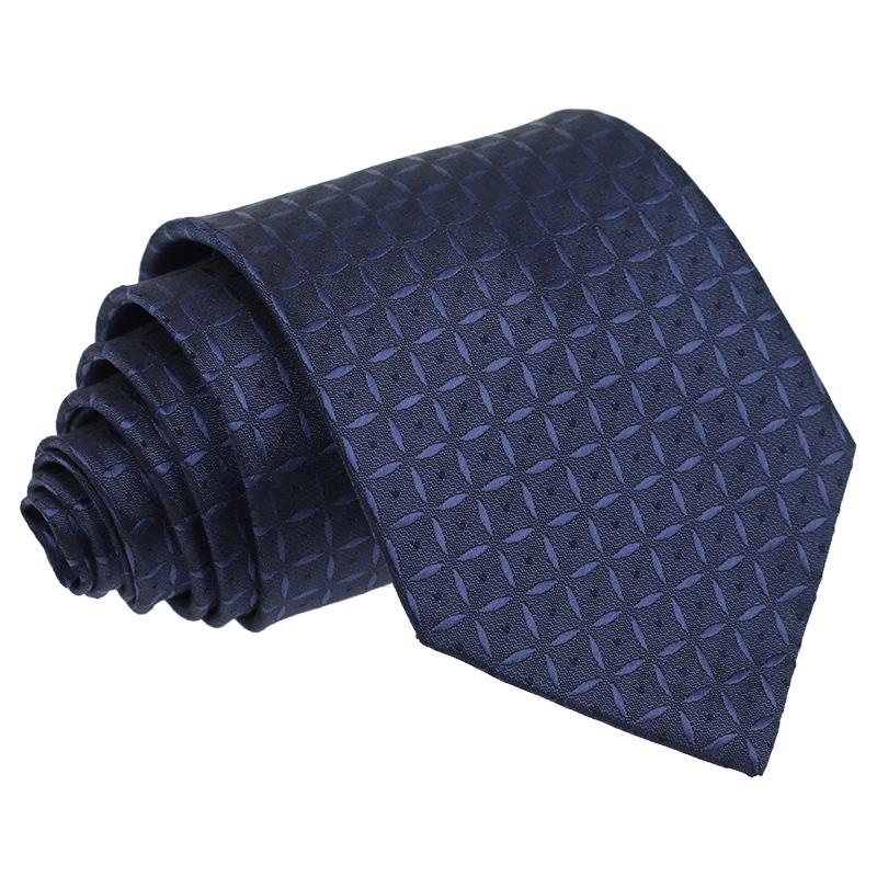 Men's Premium 7.5cm Plaid Polyester Tie for Business, Casual, Wedding, or Best Man Suit.
