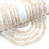 4/6/8mm Austria Faceted Crystal Beads White Jade Amber Glass Loose Beads For Jewelry Making DIY Bracelets Necklace Accessories