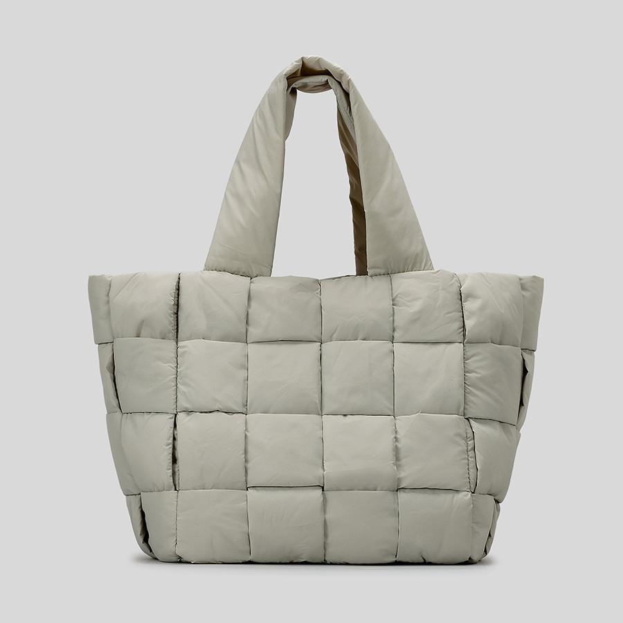 Women's padded crossbody bag padded shoulder nylon hobo bag small square bag