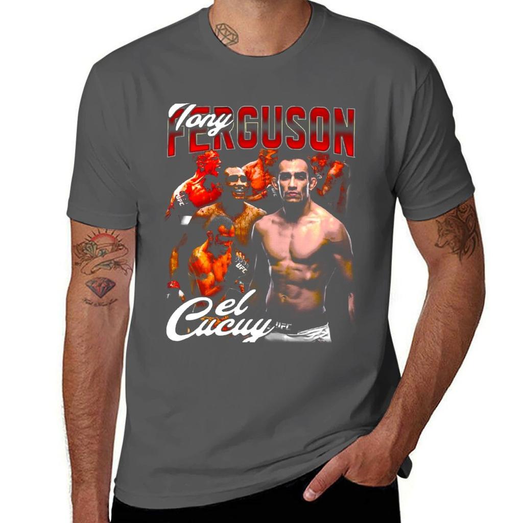 Tony Ferguson El Cucuy Vintage T-Shirt Custom T Shirt Graphic Tee Shirt Mens Workout Shirts