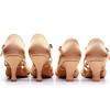 Women's Professional Latin Dance Shoes with Soft Sole and Mid/High Heel - New Style for Competitions and Exams