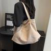 Simple Embroidery Letter Handbag Inner Pocket Elegant Shoulder Bag  Student Class