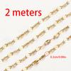 No Fade 2meters Stainless Steel Lip Chain Multi-Size Metal Bulk Chain for Necklace Bracelet Chain DIY Jewelry Making Accessories
