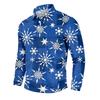 Men's Casual Long Sleeve Neck T-Shirt with Christmas Print for Holiday Party