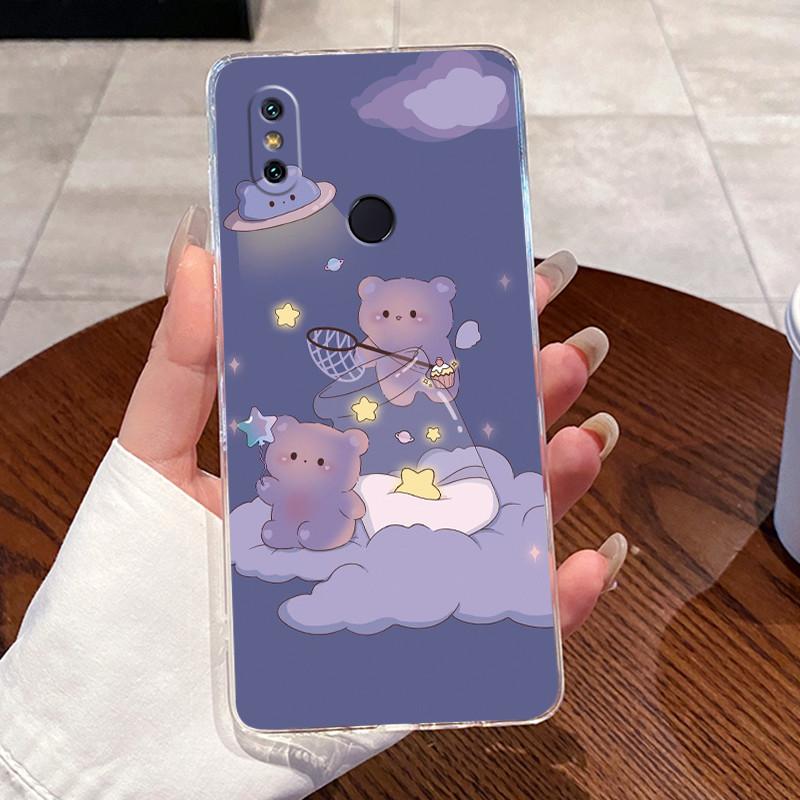 Jelly Casing For Xiaomi Mi A2 Fundas For Xiaomi Mi 6X Capa Clear Silicone Soft TPU Back Cover Cute Cat Rabbit Heart Phone Case